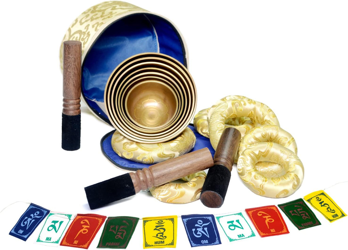 Each set of prayer bowls comes with all you see here. Uncrossing, banishing, uplevel your vibration, chakra healing