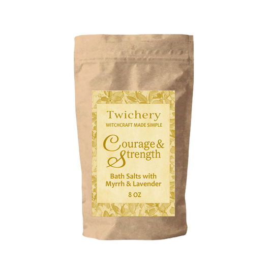 Courage & Strength Herbal Magic Bath Salts for Crucible of Courage Spells