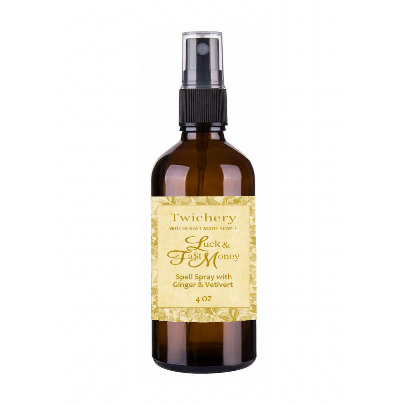 Luck & Fast Money Spell Spray (4oz) Crazy Good Fortune, Lucky Hand, Money