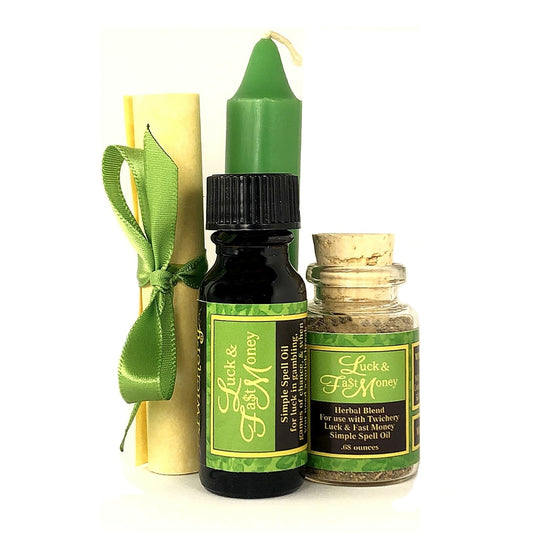 Luck & Fast Money Spell Kit--With Simple Instructions--Complete and Easy