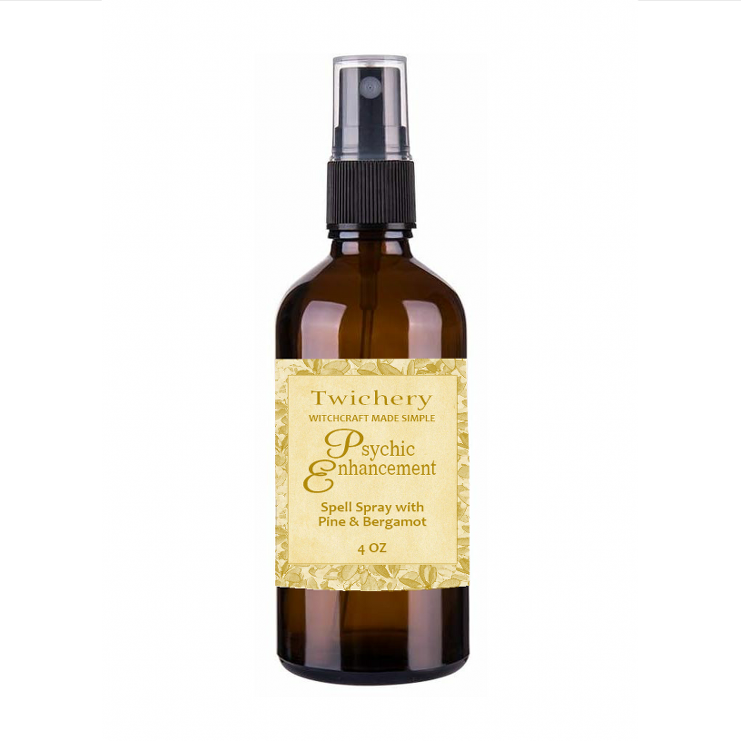 Psychic Enhancement Spell Spray (4oz) Clairvoyance, Divination, Tarot, Lucid Dreaming
