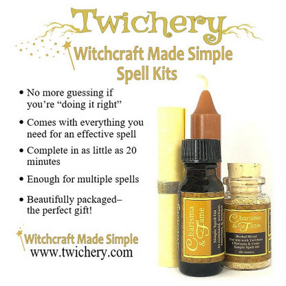 Charisma & Fame Simple Spell Kit - Includes instructions - Witchcraft Made Simple - Twichery - Hoodoo - Wicca - Pagan - Voodoo