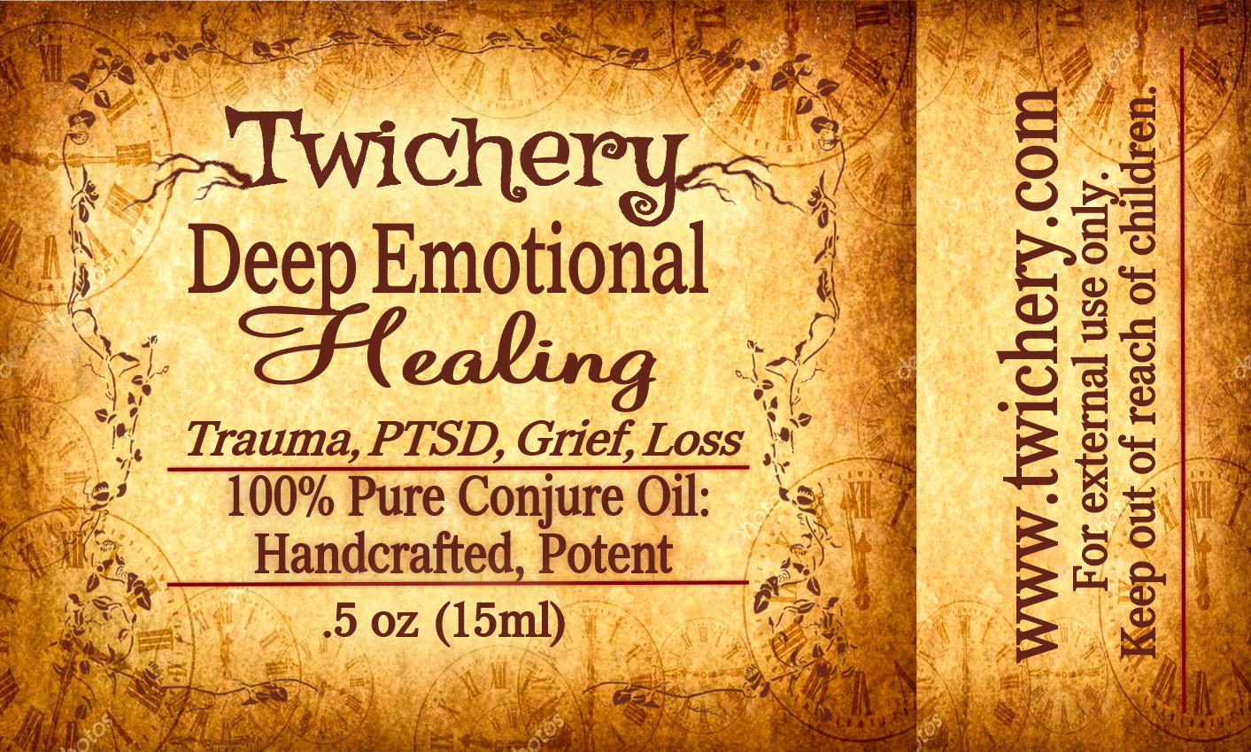 Twichery Deep Emotional Healing Oil is formulated specifically for dealing with deep-seated childhood traumas. For ADULTS ONLY!