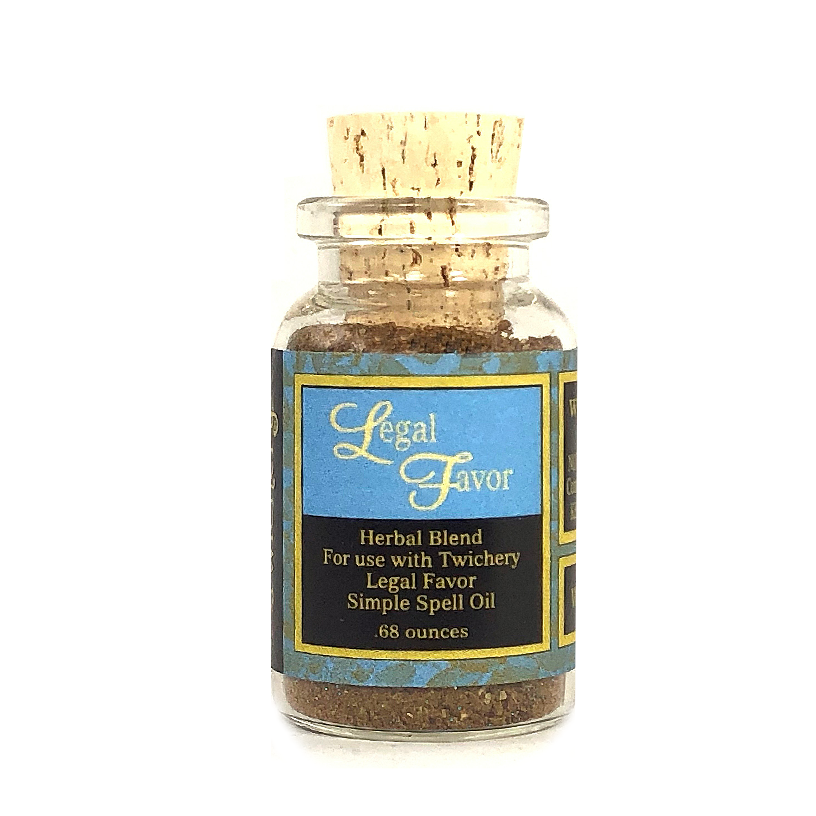 Twichery Legal Favor Oil is for winning in court cases, getting favor with the law, and causing law enforcement to view you with favor. Use on legal papers, contracts. Hoodoo, Voodoo, Wicca, Pagan, Witchcraft, Santeria