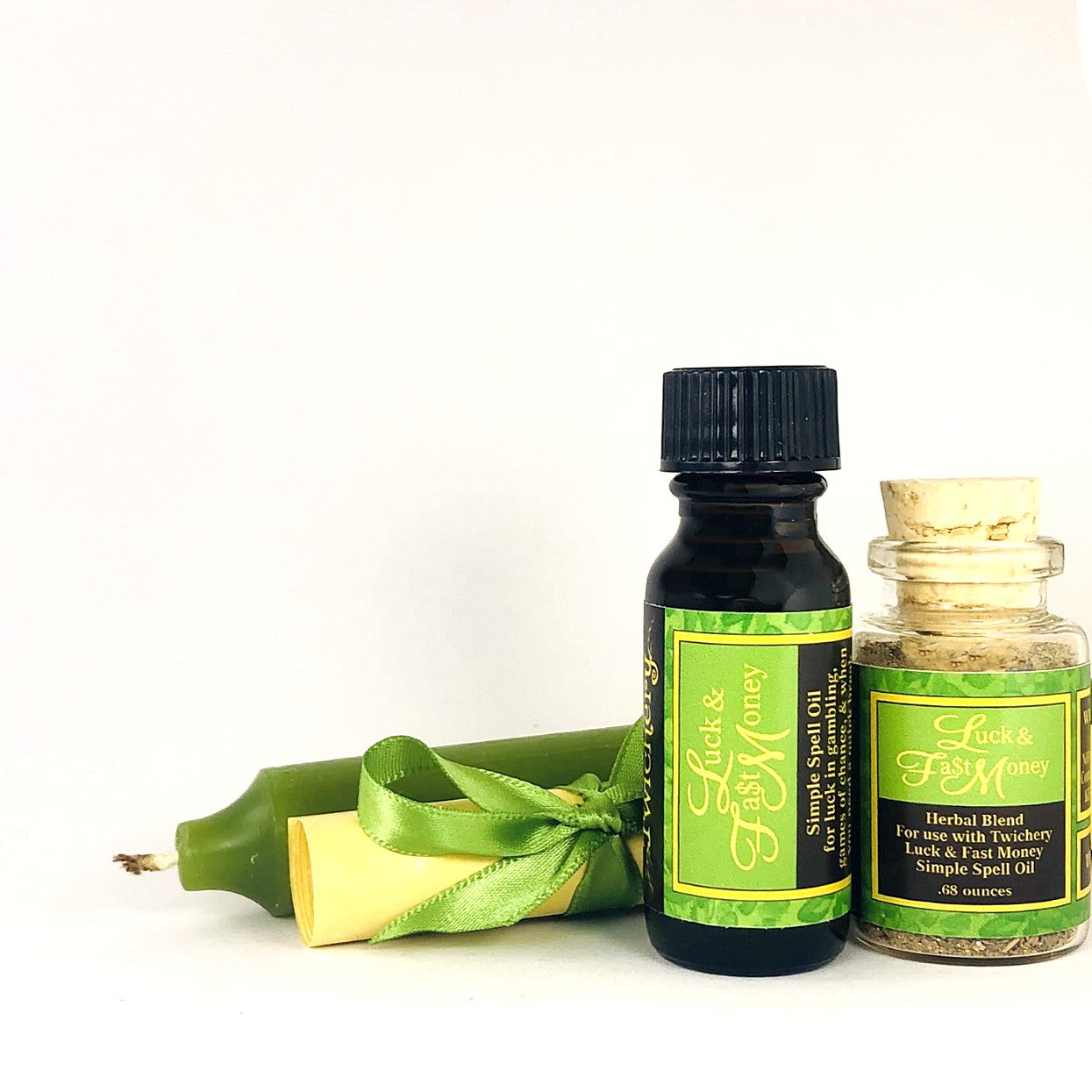 Twichery Luck & Fast Money Simple Spell Kit - Hoodoo Witchcraft Made Simple - Pagan Hoodoo Voodoo