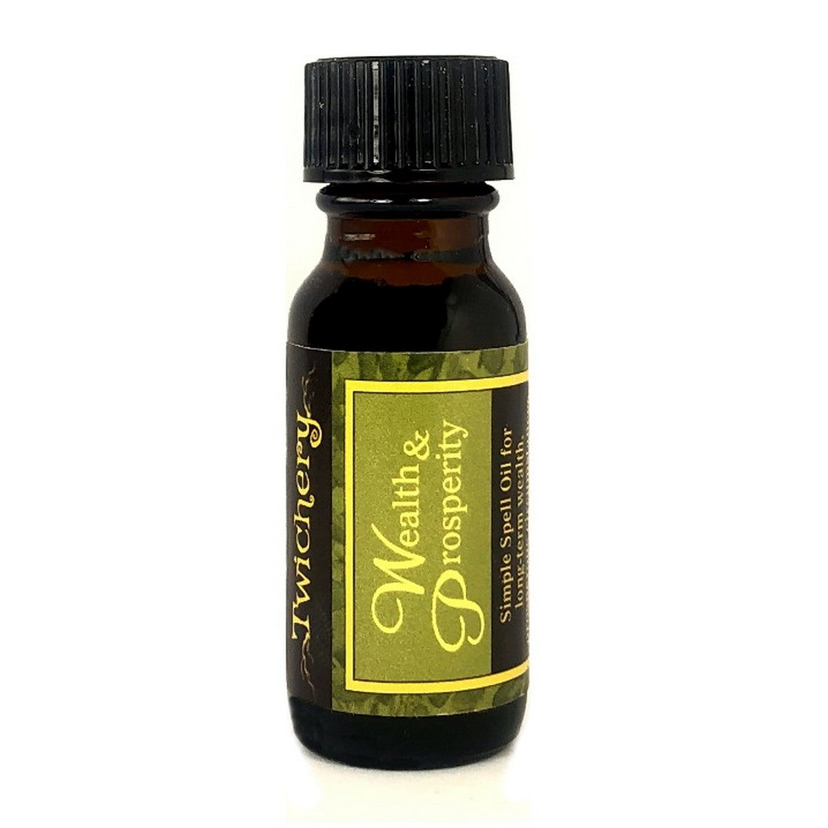 Twichery Wealth & Prosperity Quikspell Oil is for long-term financial stability, prosperity, and wisdom in dealing with money. Hoodoo, Voodoo, Wicca, Pagan, Witchcraft Made Simple