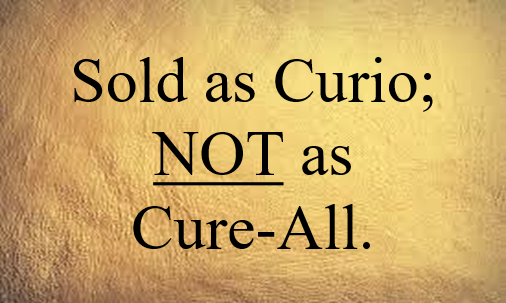 What Does "Sold Only As Curio" Mean?