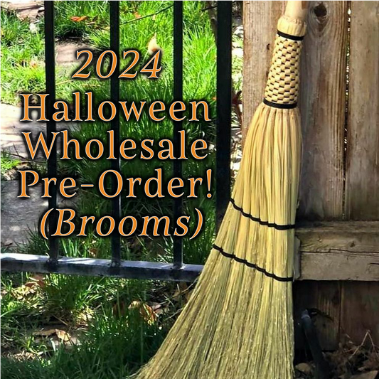 5 FLAT BROOMS: Pre-Order 50% Down Payment for Halloween 2024 FREE SHIPPING!