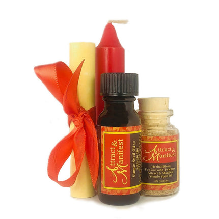 Attract & Manifest Spell Kit - Twichery Complete Ritual Kit - Our All-Purpose Law of Attraction Must-Have Spell Kit for Manifesting Your Dream Life!