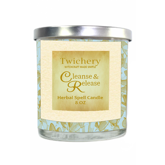 Twichery Cleanse & Release Spell Candle for Cut & Clear, New Beginnings