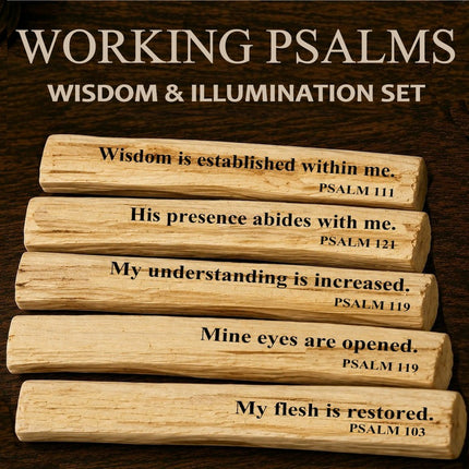 Wisdom & Illumination Working Psalms (Set of 5)