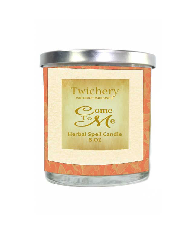 Twichery Come To Me Spell Candle for Tender Romance, Attraction, Matchmaking