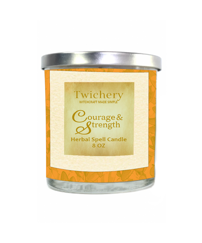 Twichery Courage & Strength Spell Candle for Crucible of Courage
