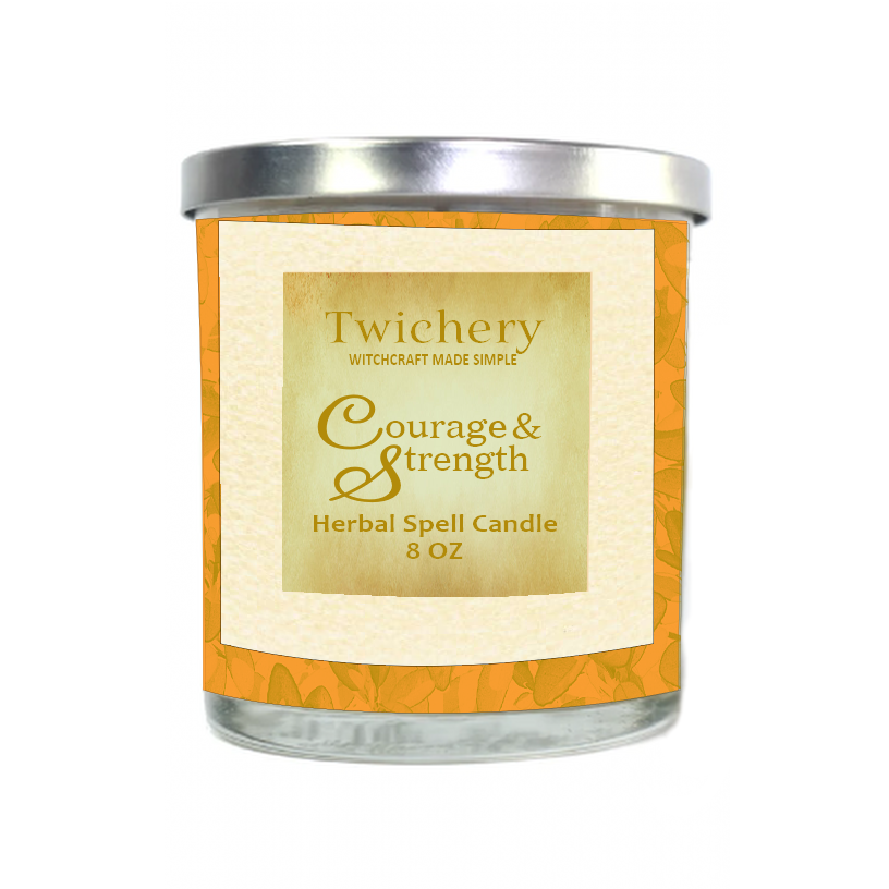 Twichery Courage & Strength Spell Candle for Crucible of Courage
