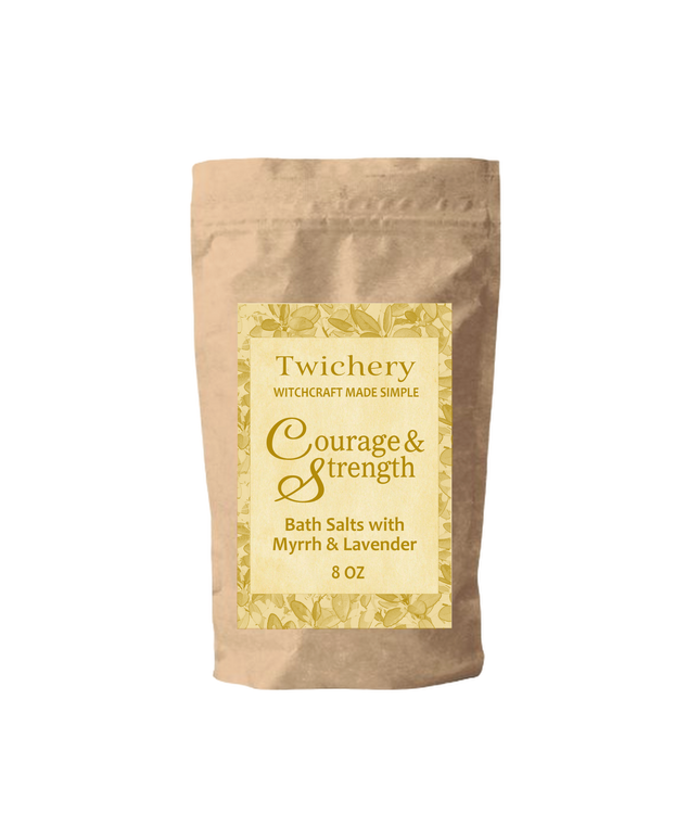 Courage & Strength Herbal Magic Bath Salts for Crucible of Courage Spells