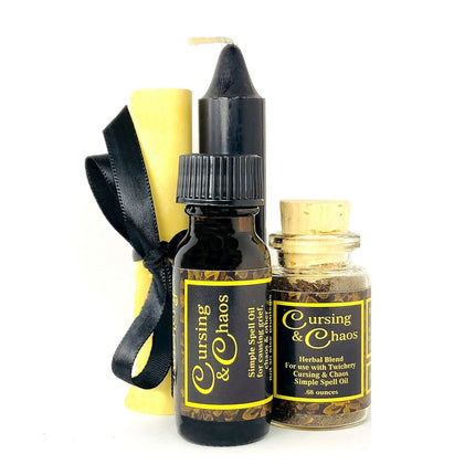 Cursing & Chaos Spell GIFT BOX--With Simple Instructions--Complete and Easy (WOOD BOX)