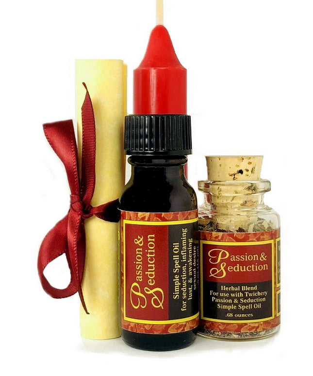 Passion & Seduction Spell GIFT BOX--With Simple Instructions--Complete and Easy (WOOD BOX)