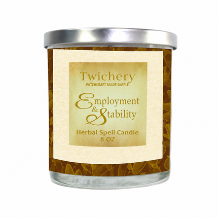 Employment & Stability Ritual Candle – Hoodoo Candle for Work & Job Security