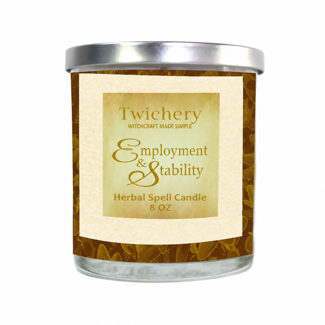 Employment & Stability Ritual Candle – Hoodoo Candle for Work & Job Security