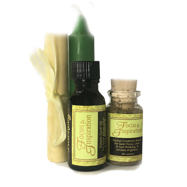 Focus & Inspiration Spell GIFT BOX--With Simple Instructions--Complete and Easy (WOOD BOX)