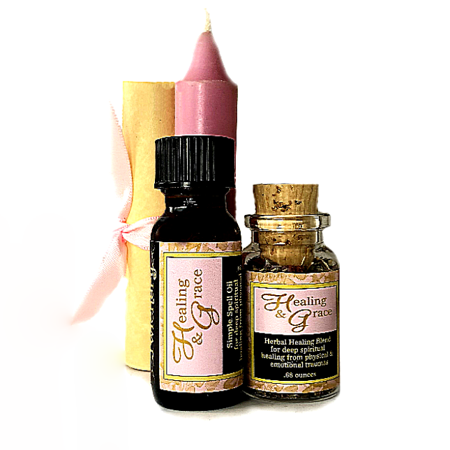 Grace & Healing Spell Kit - Twichery Ritual Kit - Heal Deep Emotional Wounds and Traumas, and Receive Comfort