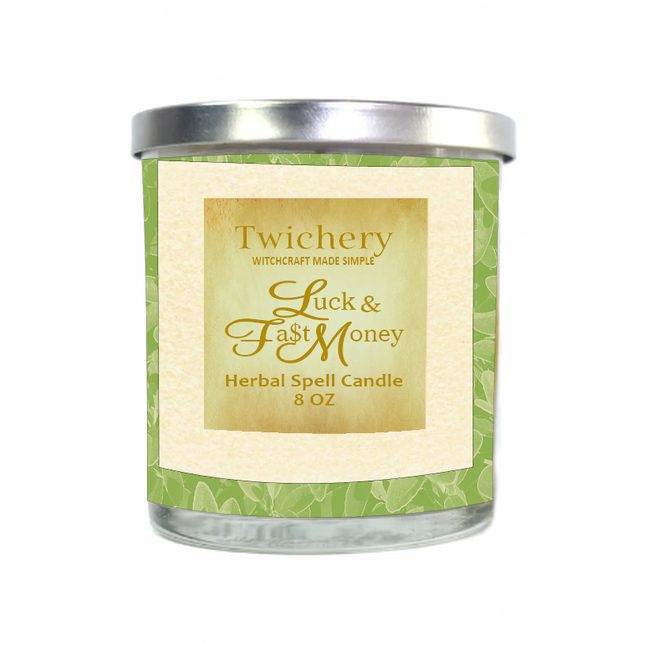Luck & Fast Money Ritual Candle – Hoodoo Candle for Gambling, Games of Chance, Good Fortune, Fast Money