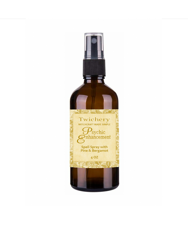 Psychic Enhancement Spell Spray (4oz) Clairvoyance, Divination, Tarot, Lucid Dreaming