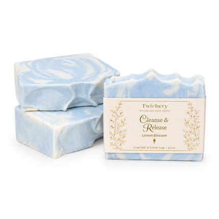 Cleanse & Release Ritual Soap – Goat Milk & Tallow | Lemon Blossom
