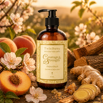 Courage & Strength Ritual Lotion – Goat Milk & Tallow | Perfect Summer Peach
