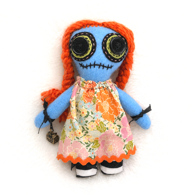 Courage & Strength Ritual Poppet – Handmade Hoodoo Doll Baby for Boldness and Confidence