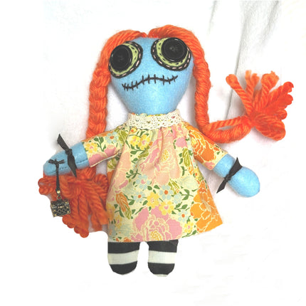Courage & Strength Ritual Poppet – Handmade Hoodoo Doll Baby for Boldness and Confidence