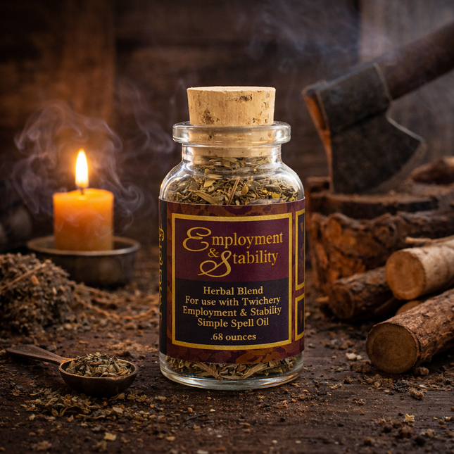 Twichery Employment & Stability Herbal Blend - Gain Steady Work, Job Success, & Financial Stability
