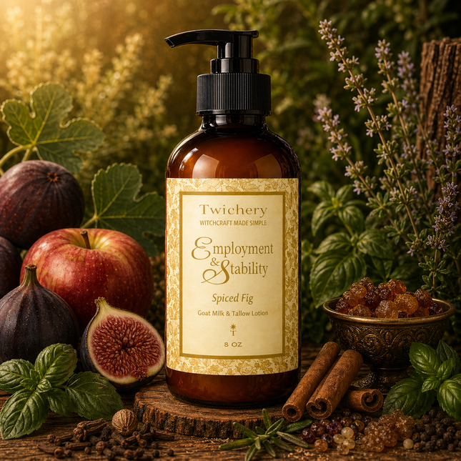 Employment & Stability Ritual Lotion – Goat Milk & Tallow | Spiced Fig