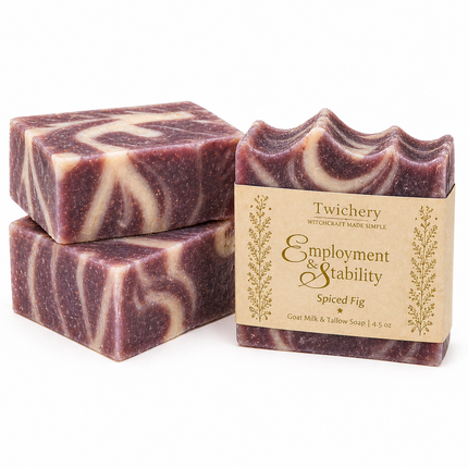 Employment & Stability Ritual Soap – Goat Milk & Tallow | Spiced Fig