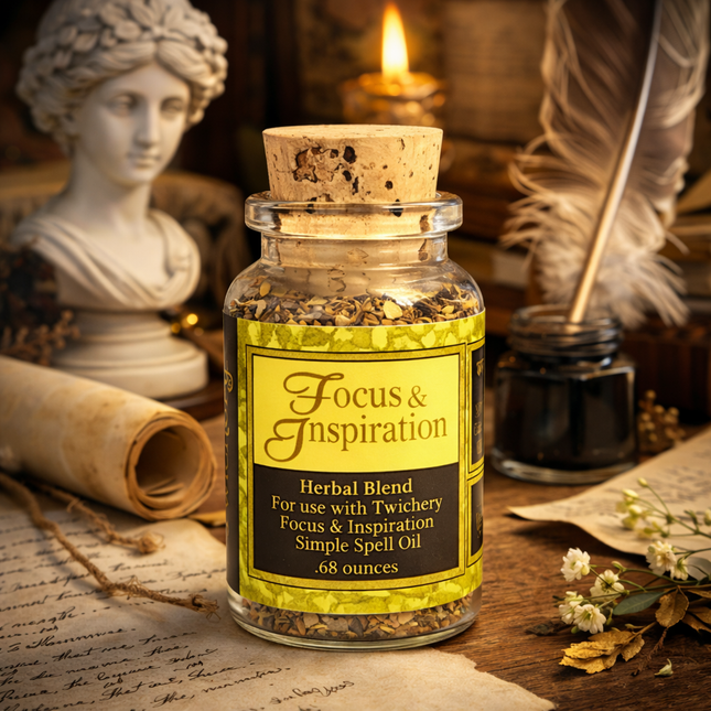 Twichery Focus & Inspiration Herbal Blend - Awaken Laser Focus, Sharp Thinking, and Creative Genius