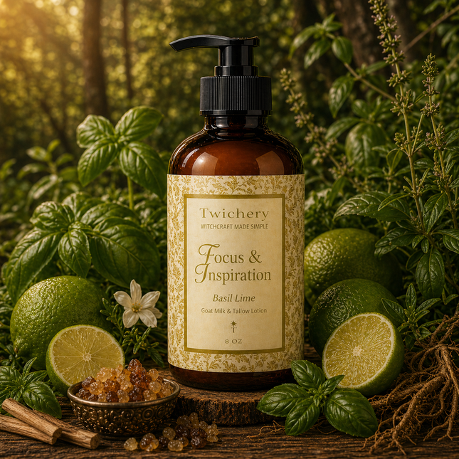 Focus & Inspiration Ritual Lotion – Goat Milk & Tallow | Basil Lime
