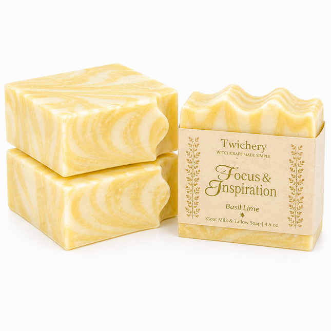 Focus & Inspiration Ritual Soap – Goat Milk & Tallow | Basil Lime