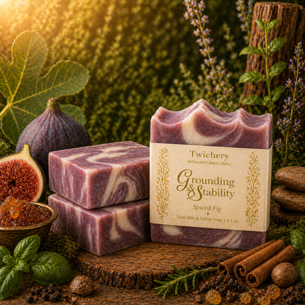 Grounding & Stability Ritual Soap – Goat Milk & Tallow | Spiced Fig