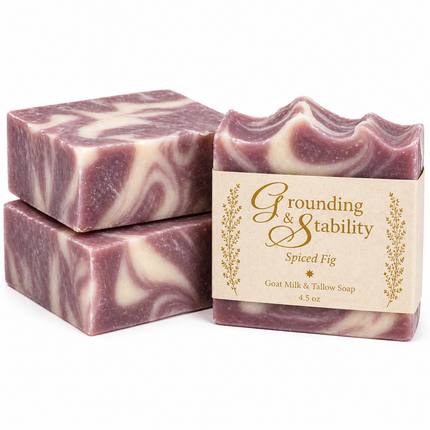 Grounding & Stability Ritual Soap – Goat Milk & Tallow | Spiced Fig