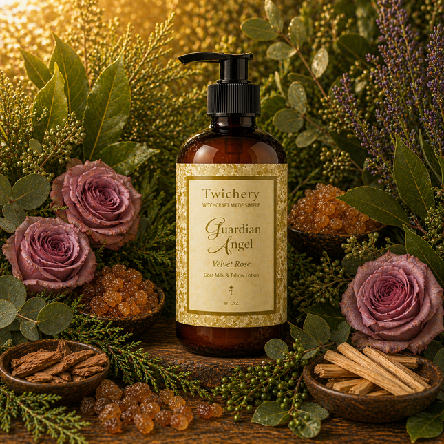 Guardian Angel Protection Ritual Lotion – Goat Milk & Tallow | Velvet Rose