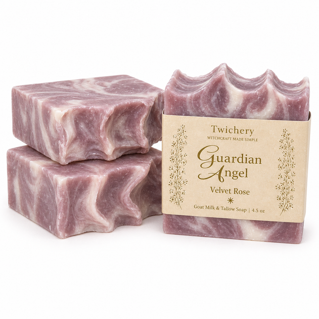 Guardian Angel Protection Ritual Soap – Goat Milk & Tallow | Velvet Rose