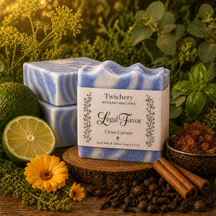 Legal Favor Ritual Soap – Goat Milk & Tallow | Citrus Currant