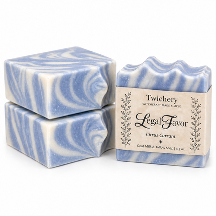 Legal Favor Ritual Soap – Goat Milk & Tallow | Citrus Currant