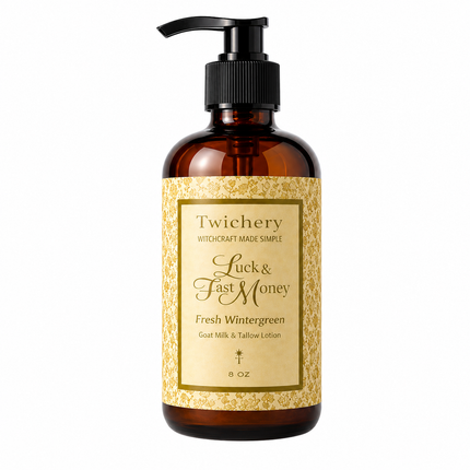 Luck & Fast Money Ritual Body Wash – Goat Milk & Tallow | Fresh Wintergreen
