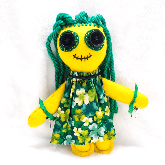 Luck & Fast Money Ritual Poppet –  Handmade Hoodoo Doll Baby for Good Fortune