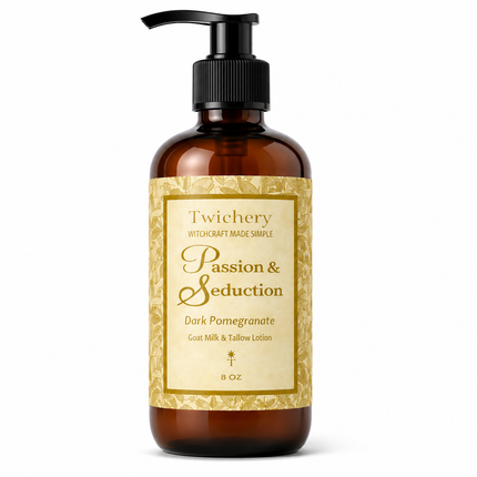 Passion & Seduction Ritual Lotion – Goat Milk & Tallow | Dark Pomegranate