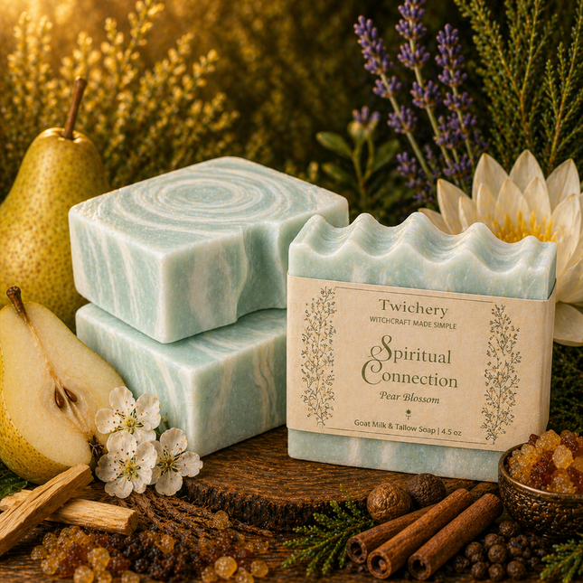 Spiritual Connection Ritual Soap – Goat Milk & Tallow | Pear Blossom