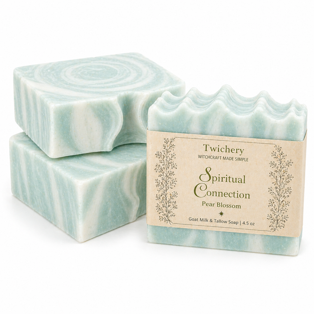 Spiritual Connection Ritual Soap – Goat Milk & Tallow | Pear Blossom