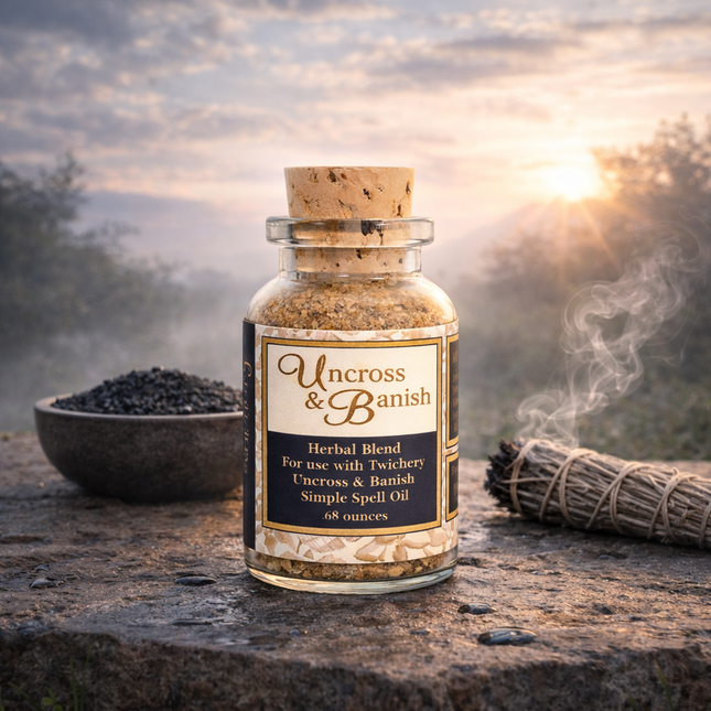 Twichery Uncross & Banish Herbal Blend - Remove Curses, Banish Negativity, Exorcize Demons and Unwanted Entities