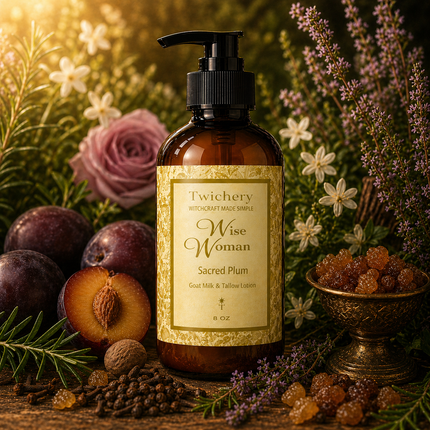 Wise Woman Ritual Lotion – Goat Milk & Tallow | Sacred Plum